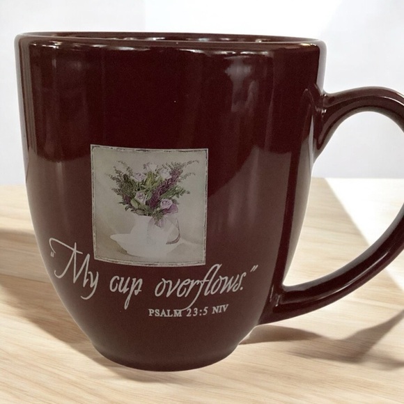 Dayspring Psalm 23:5 Inspirational Coffee Mug “My Cup Overflows” - Picture 1 of 4